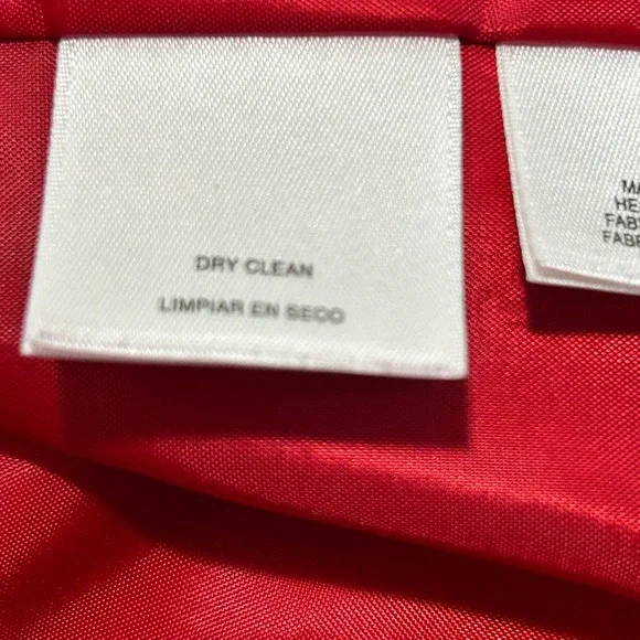 KASPER Red Waterfall Collar Draped Open Front Blazer Jacket Women's Plus 24W - Picture 6 of 7